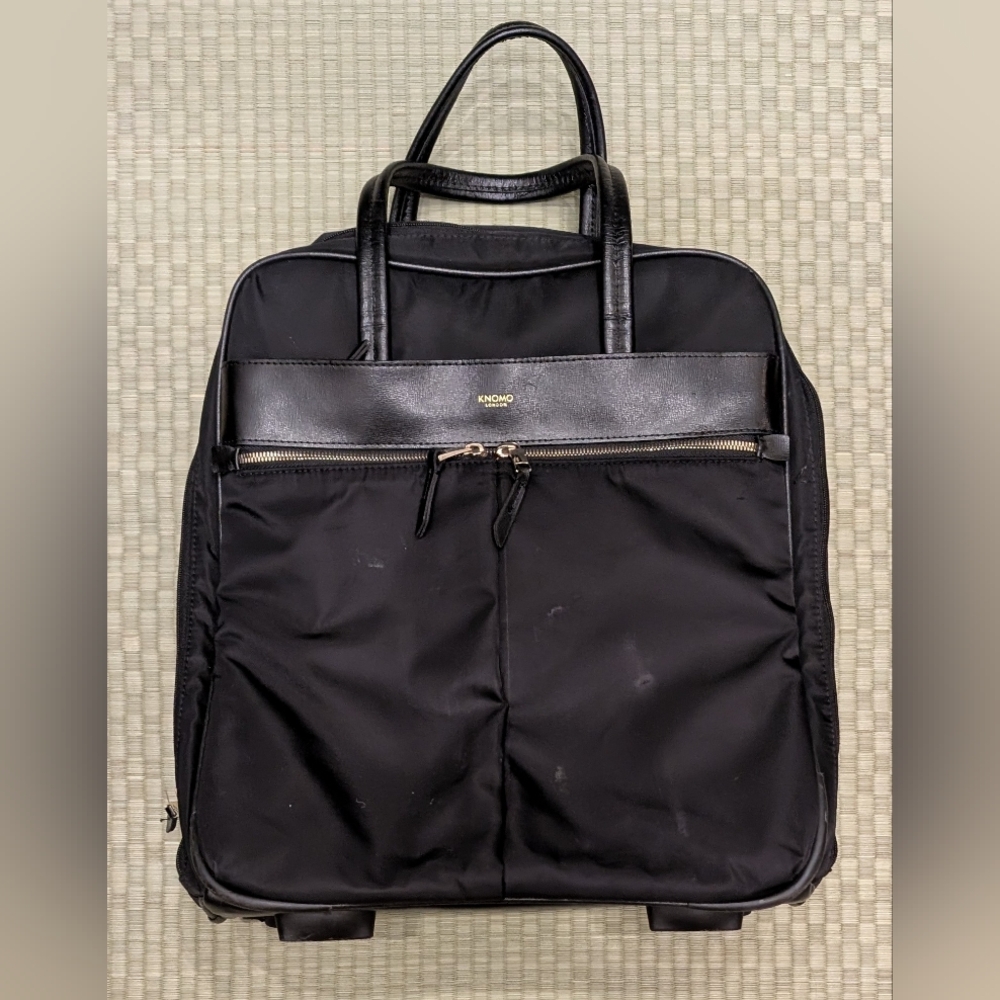 Knomo Burlington Wheeled Travel Laptop Bag Black
